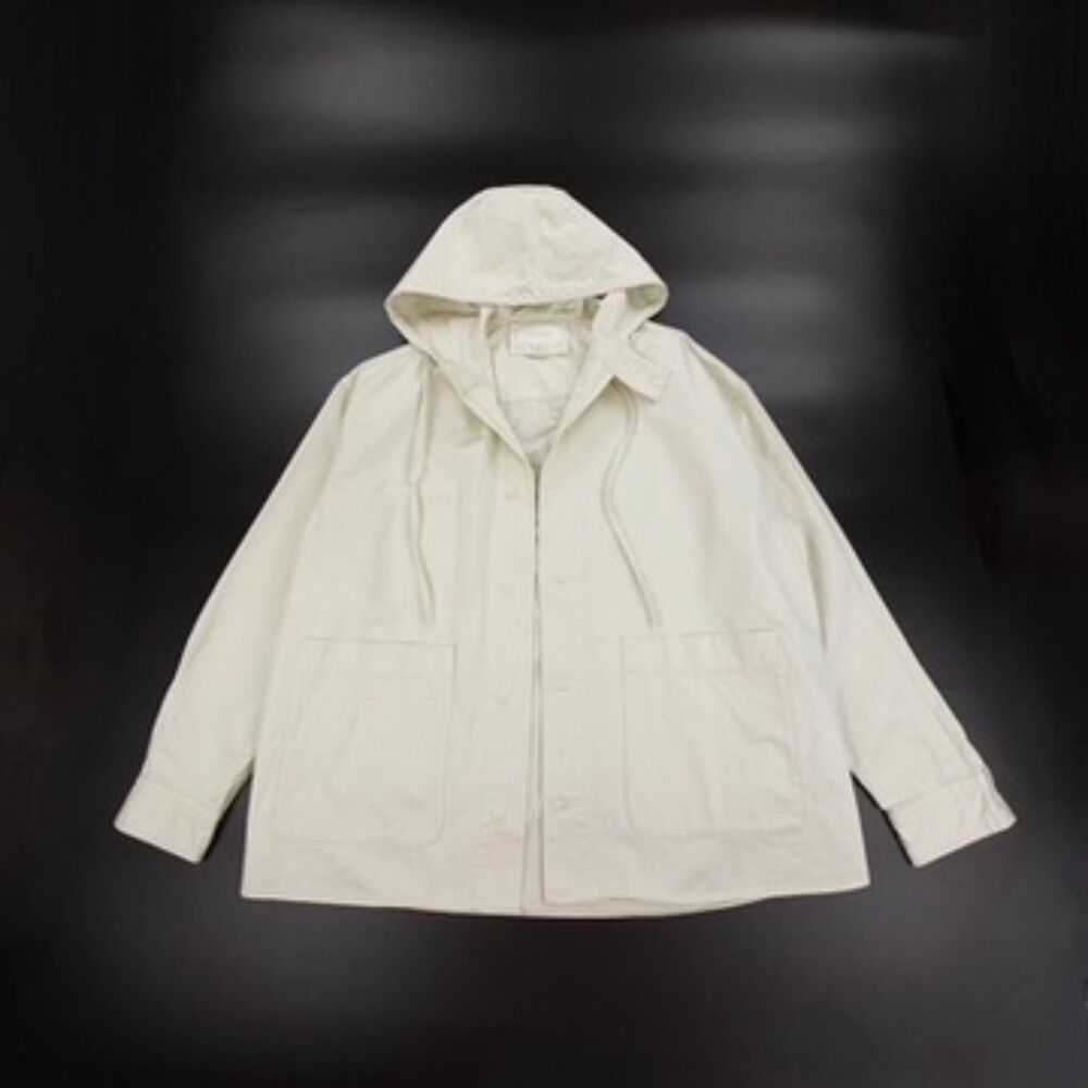 ZARA Hooded Oversized Fit Overshirt Jacket Minimal Urban Gorpcore Grunge Indie